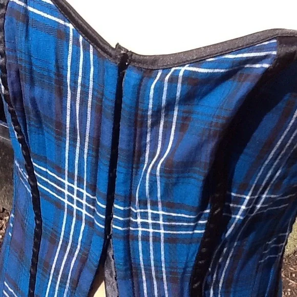 COPY - Corset top blue black white size L - Picture 2 of 6